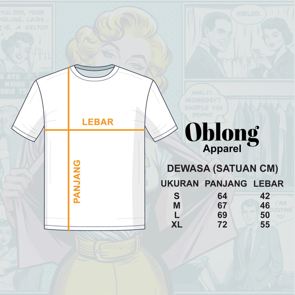 Size | Ukuran | Oblong Apparel | Oblongstore.id